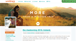 Desktop Screenshot of carolinecrawford.theworldrace.org