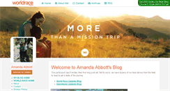 Desktop Screenshot of amandaabbott.theworldrace.org