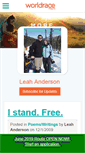 Mobile Screenshot of leahanderson.theworldrace.org