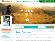 Tablet Screenshot of paulstafiej.theworldrace.org