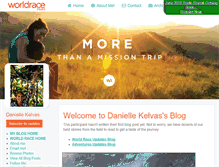 Tablet Screenshot of daniellekelvas.theworldrace.org