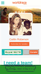 Mobile Screenshot of caitlinroberson.theworldrace.org