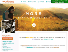 Tablet Screenshot of kerrybates.theworldrace.org