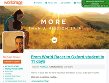 Tablet Screenshot of michaelgreen.theworldrace.org