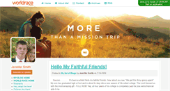 Desktop Screenshot of jennifersmith.theworldrace.org