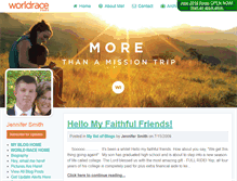 Tablet Screenshot of jennifersmith.theworldrace.org