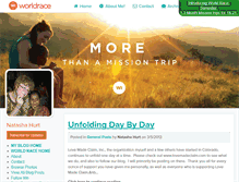 Tablet Screenshot of natashahurt.theworldrace.org