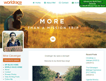 Tablet Screenshot of mikeclevenger.theworldrace.org