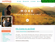 Tablet Screenshot of codyodonnell.theworldrace.org