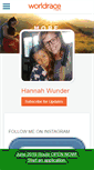Mobile Screenshot of hannahwunder.theworldrace.org