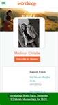 Mobile Screenshot of madisonchristie.theworldrace.org