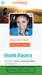 Mobile Screenshot of amandanallie.theworldrace.org
