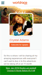 Mobile Screenshot of crystaladams.theworldrace.org