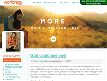 Tablet Screenshot of jessicacalvin.theworldrace.org