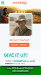 Mobile Screenshot of jamiefreeman.theworldrace.org