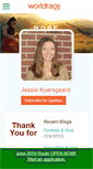 Mobile Screenshot of jessiekyarsgaard.theworldrace.org