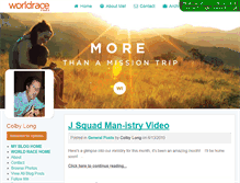 Tablet Screenshot of colbylong.theworldrace.org