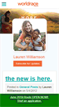 Mobile Screenshot of laurenwilliamson.theworldrace.org