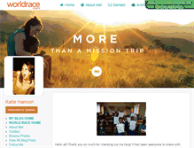 Tablet Screenshot of katiehannon.theworldrace.org