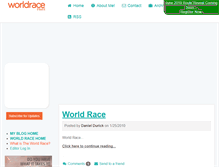 Tablet Screenshot of danieldurick.theworldrace.org