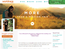 Tablet Screenshot of maggielavigne.theworldrace.org