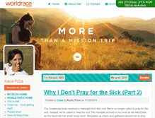 Tablet Screenshot of kacieprice.theworldrace.org