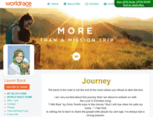 Tablet Screenshot of laurenblack.theworldrace.org