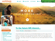 Tablet Screenshot of ericadenton.theworldrace.org