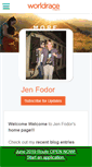 Mobile Screenshot of jenniferfodor.theworldrace.org