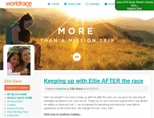 Tablet Screenshot of elliebaker.theworldrace.org