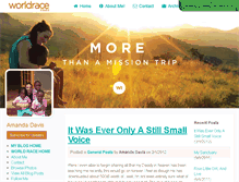 Tablet Screenshot of amandadavis.theworldrace.org