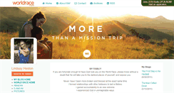 Desktop Screenshot of lindsayheston.theworldrace.org
