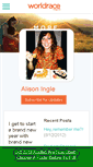 Mobile Screenshot of alisoningle.theworldrace.org