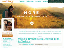 Tablet Screenshot of aimeedhondt.theworldrace.org