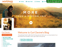 Tablet Screenshot of curtdevine.theworldrace.org
