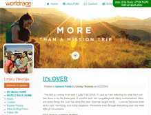 Tablet Screenshot of linseythomas.theworldrace.org