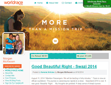 Tablet Screenshot of morganmckeown.theworldrace.org