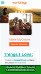 Mobile Screenshot of mariemccollum.theworldrace.org