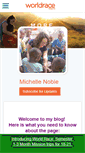Mobile Screenshot of michellenoble.theworldrace.org