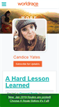 Mobile Screenshot of candiceyates.theworldrace.org