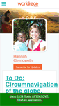 Mobile Screenshot of hannahchynoweth.theworldrace.org