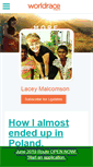 Mobile Screenshot of laceymalcomson.theworldrace.org