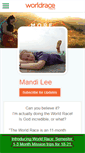 Mobile Screenshot of mandilee.theworldrace.org