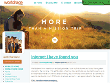Tablet Screenshot of joshgarrison.theworldrace.org