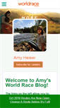 Mobile Screenshot of amyheiser.theworldrace.org