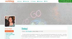 Desktop Screenshot of annacoffey.theworldrace.org