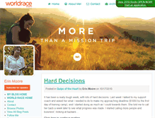 Tablet Screenshot of erinmoore.theworldrace.org