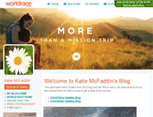 Tablet Screenshot of katiemcfaddin.theworldrace.org