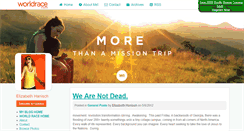Desktop Screenshot of elizabethhanisch.theworldrace.org