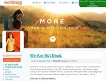 Tablet Screenshot of elizabethhanisch.theworldrace.org